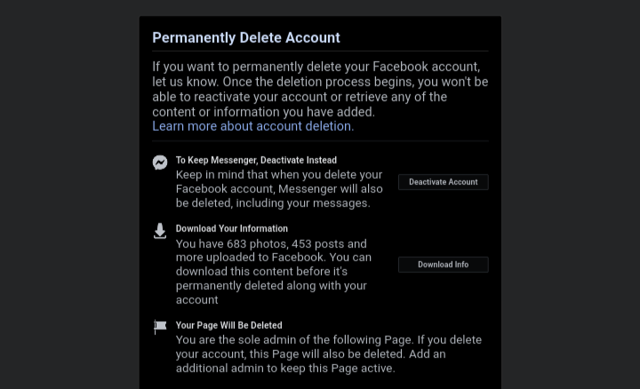 How to delete Facebook account — permanently delete account
