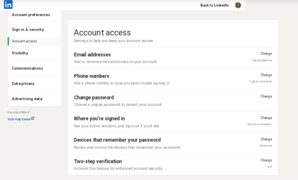 How To Enable LinkedIn Two-step Verification